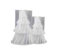 zeroupshop Stampi per gesso, 2 misure, 9,1 cm, 11,7 cm, in silicone | Set da 2 pezzi, dimensioni piccole e grandi, progetti fai da te semplici, artigianato unico, uso domestico