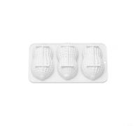 Zeroupshop Stampo in silicone a forma di arachidi, resistente al calore, per decorare torte e caramelle, antiaderente, lavabile in lavastoviglie, 10,6 x 21,8 cm (nero)