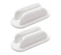 Zeroupshop Supporto per penna stilo per calendario lucernario da 15/27 pollici, supporto a clip in silicone bianco con slot di archiviazione per perdere e mantenere lo schermo pulito (2 pezzi)