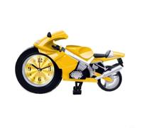 Zeroupshop Sveglia creativa a forma di moto, timer decorativo da scrivania per cucina, camera da letto, studio, sveglia forte per un facile set in plastica rossa blu gialla inaugurazione della casa