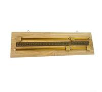 Zeroupshop Tabellone segnapunti da biliardo in legno massello con sistema di punteggio a doppia pista, segnapunti per giochi da piscina al coperto, 45 x 15 x 1 cm, blocco scorrevole manuale, per uso