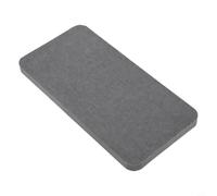 Zeroupshop Tappetino scolapiatti in terra di diatomee, 16 x 7,9 cm, vassoio in pietra ad assorbimento rapido per bancone del lavello, supporto per spugna in fibra vegetale naturale, per cucina e bagno