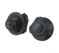 Zeroupshop Tappo a vite per valvola dell'aria da 4,2 cm per Aruba per Bahamas Barbados Cancun Madrid New York Palma Paris Riviera per Saint per Tropez St per Lucia Tahiti Vegas, nero (2 pezzi)