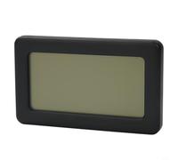 Zeroupshop Termometro digitale igrometro per interni, display LCD, misuratore di temperatura e umidità massima minima record C F interruttore per ufficio, camera da letto, bagno, serra (nero)
