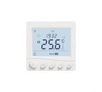 Zeroupshop Termostato programmabile, con WiFi, programmazione 7 giorni, controllo vocale, per Alexa e Assistente, controller digitale touchscreen, per riscaldamento domestico, bianco (riscaldamento