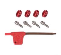 Zeroupshop Tubo del freno idraulico in acciaio inossidabile e lega di alluminio Olive e kit di inserti per SRAM per Stealth-A-Majig, adatto per tubi dell'olio con diametro esterno di 5 mm, diametro