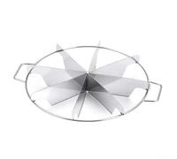 Zeroupshop Utensile per tagliare torte in acciaio inox per 6, 7, 9 parti uguali, per torte rotonde, pizza a strati, pane, accessori da cucina (8 tagli)