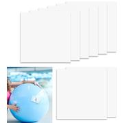 Zerquell 8 Pezzi Riparazione Autoadesivo per Gonfiabili, 8,8 x 8,8 cm, Impermeabili Patch TPU Trasparente, per Piscina Gonfiabile, Anello di Nuoto, Materasso ad Aria, Castello Gonfiabile, Tende Sole