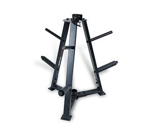 ZERRO Rastrelliera pesi porta dischi palestra rack porta pesi palestra casa con 6 Aste per Dischi da 25/45 mm Portata 300 kg