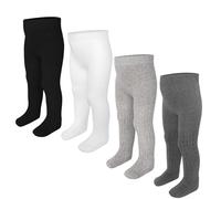 ZERULETS Collant per Bambini per Ragazze Collant per Bambini per Ragazzi Invernali in Cotone Collant per Bambini 4 Paia Calze Calde Leggings per 6 Mesi-6 Anni, 6-12 Monate