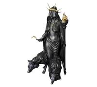 zeryor Hecate Statua della dea greca, strega della notte, gotica in resina, scultura magica multiuso, ornamento decorativo per casa e scrivania (C, 16 x 5 x 5 cm)