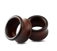 ZeSen Jewelry Orecchini Legno Naturale Marrone Dilatatori Orecchio Vecchio Stile Plug Orecchio Tromba Dilatatori per Uomini e Donne