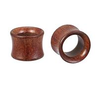 ZeSen Jewelry Sandalo Dilatatori Orecchio, Kit per L'allungamento Dell'orecchio, Tunnel Dell'orecchio in Legno Nero (Marrone,00g(10mm))