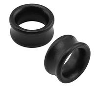 ZeSen Jewelry - Set di piercing per uomo e donna, colore: nero, 0g(8mm), Legno, Senza pietra