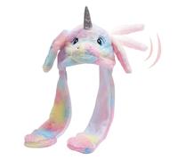 ZesGlyxyr Animale Berretto con Orecchie Mobili, Peluche Cappello Orecchie Che Si Muovono, Cappelli Divertenti per Bambini e Adulti, per Halloween Natale Carnevale Feste di Compleanno Regalo