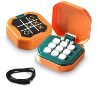ZesGlyxyr Gioco Tic Tac Toe, Tris Elettronico Tic Tac Toe, Gioco Tris Elettronico, Console Portatile per Puzzle, Gi-oco Elett-ronico Portatile Educativo, Giochi da Viaggio per Bambini e Adulti (Rosa)