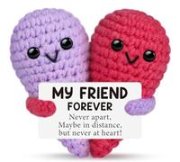 ZesGlyxyr Mini Plush Knitted Figures, Pocket Hug Love Doll, Funny Positive Doll, Emotional Support Regali per La Migliore Amica, Nozze per Coppie Anniversario per Partner