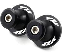 ZESIDIMO 2 pezzi M6 Nottolini per Yamaha YZF R1 R1M R3 R6 R7 R25 R125 YZFR6 YZFR1 Accessori Moto Cavalletto Alzamoto Posteriore Forcellone (Nero)
