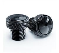 ZESIDIMO 2 Pezzi Tappi Specchietti Foro Viti Bulloni Moto M10 * 1.25 Universali Vite Copri Specchietti per in Orario e Antiorario CNC Alluminio (Nero)