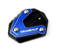 ZESIDIMO Per TRANSALP XL600V XL650 XLV 600 650 700 Accessori Moto CNC Cavalletto Laterale Supporto Estensione Piastra (Blu)