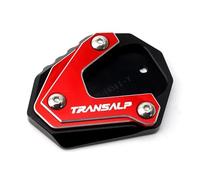 ZESIDIMO Per TRANSALP XL600V XL650 XLV 600 650 700 Accessori Moto CNC Cavalletto Laterale Supporto Estensione Piastra (Rosso)