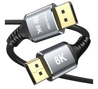 ZESKRIS 8K Cavo DisplayPort 1.4 2m, VESA certificato DP a DP, supporta 32,4Gbit/s 8K60Hz HBR3, 4K240Hz 160Hz, 2K165Hz 240Hz, HDR10, HDCP2.3, DSC1.2, FreeSync & G-Sync per Game Monitor