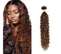 Zeslaerr P4/30 Highlight Brown Color Capelli naturali Bundles Human Hair Extensions Grade Unprocessed Capelli umani vergini Water Wave Bundles For Women 24 Inch