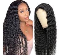 Zeslaerr Parrucca di capelli umani #1B colore naturale 5X5 HD pizzo frontale 100% non trasformati onda profonda naturale attaccatura dei capelli vergini parrucche capelli umani trama minima