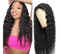Zeslaerr Parrucca per capelli umani #1B colore naturale 5X5 HD pizzo frontale 100% non trasformati onda profonda naturale attaccatura dei capelli umani vergini parrucche trama minima spargimento 66