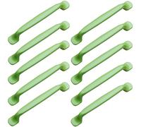 ZESLIV 10 Pezzi Maniglie Verdi per Mobili Maniglie a Barra, Maniglie per Armadi da Cucina in Alluminio, Distanza tra Fori 128mm, Maniglie da Cucina Maniglie per Cassetti per Cameretta dei Bambini