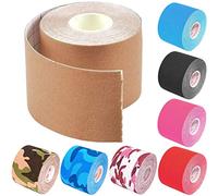 ZESLIV 2 Rotoli Tape Kinesiologico 5 m x 5 cm Nastro Kinesiologico impermeabile ed elastico Kinesio Tape Tape Kinesiologico Muscolare Cerotto Kinesiology Tape verde