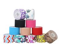 ZESLIV 2 Rotoli Tape Kinesiologico bianco 2,5cmx5m professionale Nastro Kinesiologico impermeabile ed elastico Kinesio Tape Tape Kinesiologico Muscolare Cerotto Kinesiology Tape