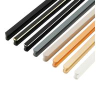 ZESLIV 4 pezzi Maniglie a stanga per mobili, Maniglie per armadi in alluminio, distanza tra i fori 96 mm, bianco, Maniglie per cucina, maniglie per porte, maniglie per cassetti per armadio