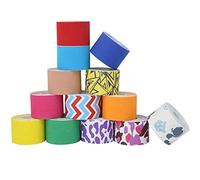 ZESLIV 5 Rotoli Tape Kinesiologico Nero 10cmx5m professionale Nastro Kinesiologico impermeabile ed elastico Kinesio Tape Tape Kinesiologico Muscolare Cerotto Kinesiology Tape