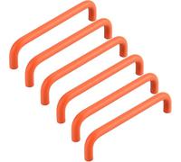 ZESLIV 6 maniglie per mobili da cucina, in alluminio, distanza tra i fori 160 mm, colore arancione, maniglie per cassetti con viti per cameretta dei bambini, guardaroba