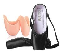 ZESLIV Donna Scarpe da Danza Classica con Copertura in Silicone, Scarpe da Danza Bambina, Scarpette da Balletto Pointe, Scarpette da Ginnastica