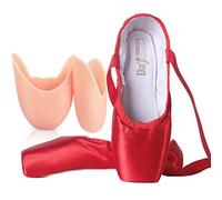 ZESLIV Donna Scarpe da Danza Classica con Copertura in Silicone, Scarpe da Danza Bambina, Scarpette da Balletto Pointe, Scarpette da Ginnastica