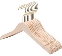 ZESLIV grucce appendiabiti, Set di 10, Grucce per Completi in Legno, Salvaspazio, 38cm*1,2cm