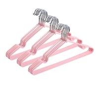 ZESLIV grucce appendiabiti, Set di 30, Grucce in Metallo solido, grucce antiscivolo, Grucce Appendiabiti Salvaspazio, 40cm, rosa