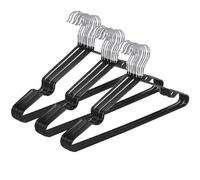 ZESLIV grucce appendiabiti, Set di 30, Grucce in Metallo solido, grucce antiscivolo, Grucce Appendiabiti Salvaspazio, 40cm, nero