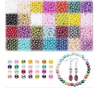 ZesNice Bracciali fai da te, 1960 perline per infilare, set di perline per adulti, perline per gioielli, fai da te, set fai da te