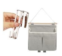 ZesNxj 1 organizzatore sospeso ad alta capacità+2 ganci per porta senza foratura, da appendere, da campeggio e da appendere alla porta per casa, ufficio, dormitorio, bagno