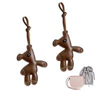 ZesNxj 2 Pz Ciondolo Da Borsa Da Donna, Carino Orso Marrone Borsa Charm, Moderna Semplicità Borse Pendente Per Borse, Chiavi E Borse Da Scrivania