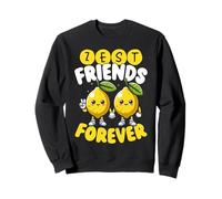 Zest Friends Forever Cute Lemon Pun I Migliori Amici Felpa