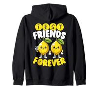 Zest Friends Forever Cute Lemon Pun I Migliori Amici Felpa con Cappuccio