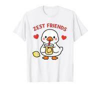 Zest Friends - Simpatico Design Kawaii con Oca, Limone, Amore Maglietta
