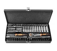 ZESTAW KLUCZY NASADOWYCH 1/4'' 63 CZĘŚCI - T N10-008