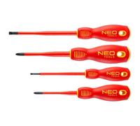 04-144 set: cacciaviti isolati, slim Phillips, piatto 1kVAC 4 pz. NEO TOOLS