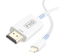 Zestiq Cavo Lightning a HDMI, Cavo HDMI per iPhone a TV, Adattatore Lightning-AV digitale 1080P Compatibile con iPhone 14, 13, 12, 11 Pro Max, XS, XR, X, TV, Proiettore e Monitor - 2M