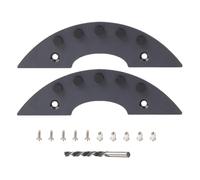 Zestivra 2 pezzi cursori a pressione - Piastra di fissaggio per coda di skateboard, strumento di attrito scintillante, protezione antiscivolo nera, creazione effetto scintillante, blocco materiale a
